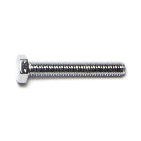 Midwest Fastener Class 8.8, M5-0.80 Hex Head Cap Screw, Chrome Plated Steel, 40 mm L, 10 PK 74464